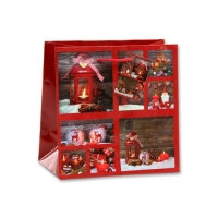 64823 Пакет подарочный «Кантри» 18х10х18см