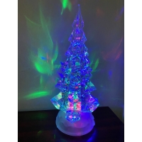 Фигурка декоративная «Елка» с подсветкой, эффект. вьюги